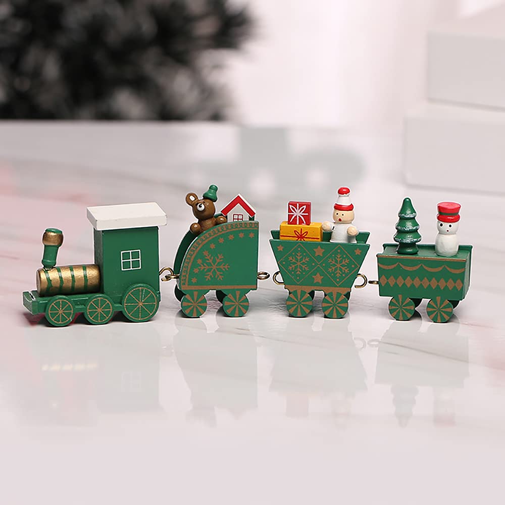 Wooden Christmas Train Decoration