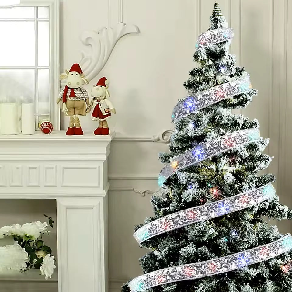 Christmas Ribbon Fairy Lights