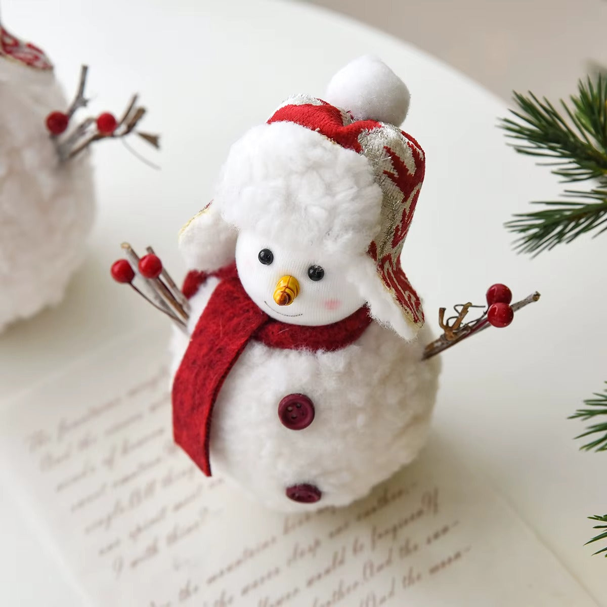 Snowman Desktop Ornament Set