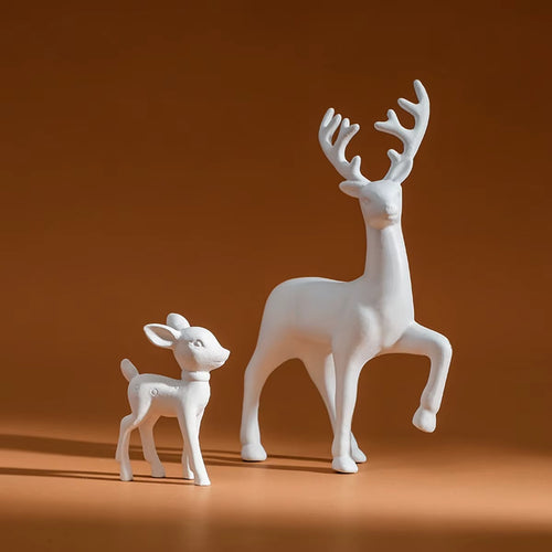 Mother and Fawn Figurine Set