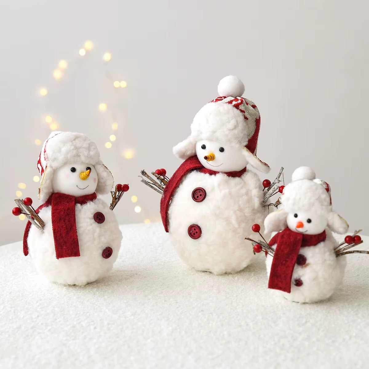 Snowman Desktop Ornament Set